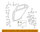 00076601289051 Mercedes Oem Lock Knob
