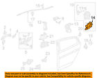 72615seag01 04-08 Door-lock Rear Acura Honda Tl Actuator Oem