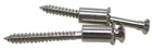 0849-930 Keypart Truck Chrome Door Vent Window Reinforcement Screws Pair