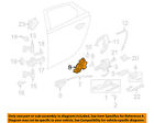 C2d5644 11-13 Door-lock Xj Jaguar Rear Actuator Oem