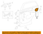 6906002190 11-13 Toyota Rx350 Oem Door-lock Lexus Rear Actuator