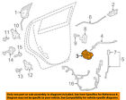 13579550 Gm Oem Rear Door-lock Actuator-motor