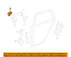 16476014209775 Lock Door-cap Hardware-rear R350 Mercedes-benz Oem Mercedes