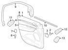 1wa84dx9aa Chrysler New Genuine Oem Mopar Passenger Side Door Lock Knob