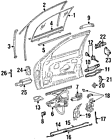 2027200037 Genuine Hinge Oem Mercedes-benz