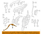2537600200 Mercedes Oem Rear Door Lock Cable