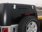 401267 Pair Window Jeep Hinge Rear Putco Covers Plastic Abs Chrome