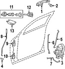 4575749ag Genuine Chrysler Oem Hinge Factory Original