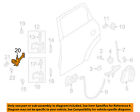 51219800585 Door-check Cooper Countryman Arm Lock Mini Oem Hardware-rear