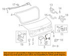 6460733260 Toyota Lexus Oem Trunk Cable