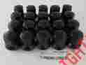 66198bdx Gorilla Black Acorn Bulge Nuts Set Of 20 Oe Factory Dodge Ram Alloy Wheels