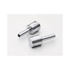 6885g Mr Gasket Door Lock Knobs Piston Plastic Chrome Universal Pair