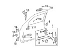 69040-0c020 Toyota Genuine Lock Assembly Sequoia