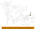 6930008011 Sienna Sliding Toyota Door-lock 04-10 Oem