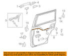 6973060050 Toyota Lexus Oem Rear Door Lock Cable