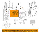 72662scva01 Honda Oem Element Rear Or Actuator Latch Release
