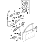 72671-sda-a02 Honda 72671sdaa02 Genuine Oem