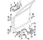 80611-ca00b Nissan Infiniti Genuine Oem Handle Base
