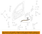 813712d010 Door-lock Elantra Oem Cable Front Hyundai 03-06