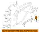 814211w020 Kia Oem Rio Rear Actuator Motor