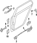 836551d000 Kia Oem Genuine Handle Base