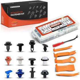Aprcf4688 A-premium 120 Pcs Clips 6pcs Auto Trim Removal Tool Kit Red White Yellow Black