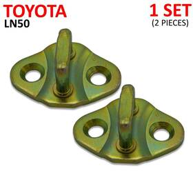 F-ts193486 Aftermarket Products Pair Plate Assy Door Lock Striker Latch For Toyota Hilux Ln50 Ln56 Mk2 1984 - 88