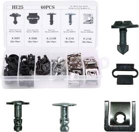 000313 Ants Part 60pcs Engine Undertray Cover Clips Bottom Metal Screw Bolt Kit For Audi Vw
