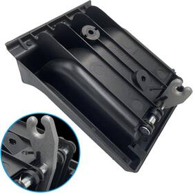 Dh008 Apperfit Sliding Door Interior Handle Metal Clip Rh/lh Black Metallic