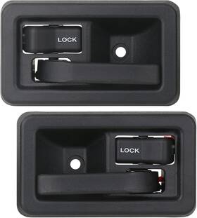 Dh063 Apperfit Interior Door Handle Pair Compatible With Jeep Wrangler Yj Black