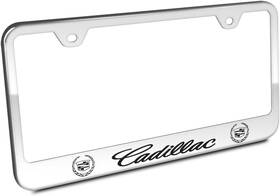 Au-tomotive Gold 702679516461 Inc. Cadillac Chrome Stainless Steel License Plate Frame