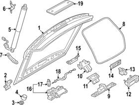 89a-827-506-a Audi Genuine Trunk Lock Actuator Motor