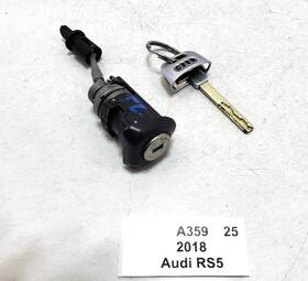 8w1837167 Audi 18-24 Oem Rs5 S5 A5 Front Left Driver Door Lock Cylinder With Key