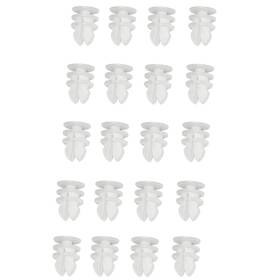 Am090 Automajor 20pcs Nylon Front Luggage Storage Trim Retainer Clip 11mm - One Size White