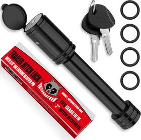 Autoraccoon-004-1pc Autoraccoon Trailer Hitch Lock - 5/8 Inch Dia Locking Receiver Pin Fits 2 Class