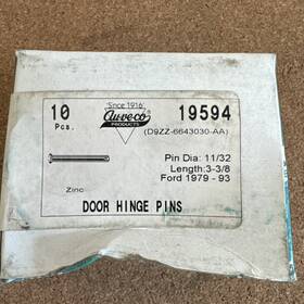 D9zz-6643030-aa Auveco 19594 3/8 Inch Ford Door Hinge Pin Qty. 10