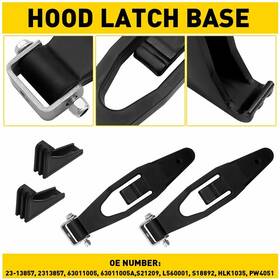 23-13857 Auxito Hlk1035 Hood Latch Base Assembly Kit 2313857 For Kenworth T300 Peterbilt 357 Eou
