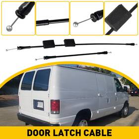 Eoq-mslx-75411 Auxito Car Door Latch Cables Rear Right Side Fits E150 Van E250 E350 E Series 1992-2018