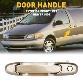 Mbs-wm-sienna-98-03-flg Auxito Door Handle Exterior Front Left Driver Fit Side 98-03 Toyota Sienna Beige
