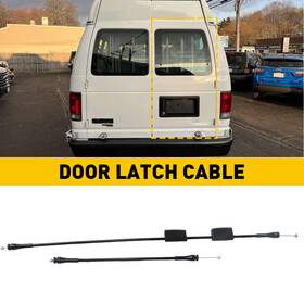 Mslx-e150-92-14-2pc Auxito Door Latch Cables Rear Passenger For Side E150 E250 E350 Series E Van 1992-2018