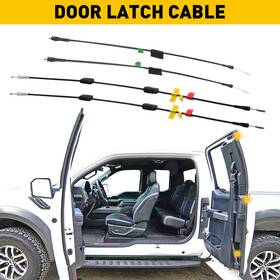 Mslx-f150-97-04-2pc Auxito 4pcs Rear Door Lower Side Latch Release Cable For Ford 1997-2004 F150 F250