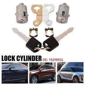 Sx-silverado-01-06 Auxito Front Door Lock Left Cylinder With Clips Fit 2001-2006 Chevy Gm Silverado Tahoe Us