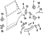 95553288602 Base Oem Handle Genuine Porsche