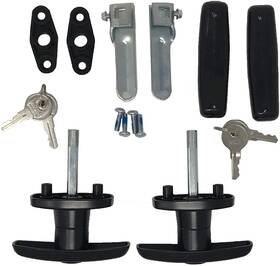 T-323t Bauer Products Package Matching T-handles Lock Set Shaft 2 Inch Total Black