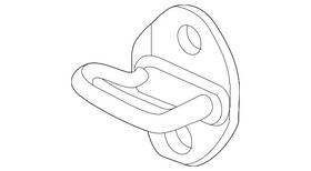 Bmw 51-21-5-a67-b30 Genuine Door Lock Striker Plate
