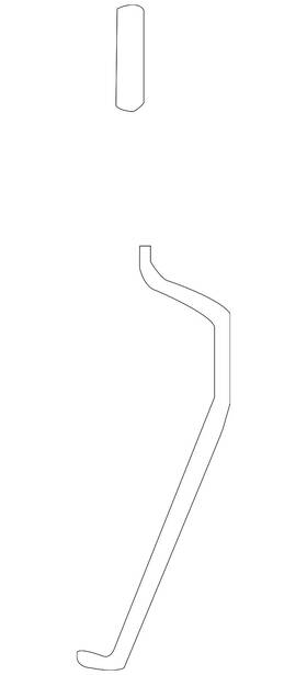 Bmw 51-21-7-028-943 Genuine Lock Rod
