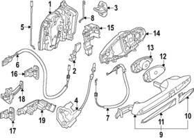 51-21-9-853-733 Bmw Genuine 2023-2024 Xm - Lock Button Rod