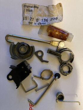 51218136236 Bmw E32 Lock Cylinder Repair Kit Right Side - Genuine 5121 8136236 735i 750i