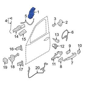51215a36e75 Bmw Oe For X5 2007-2013 Front Left Door Latch Assembly