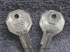 32318 Briggs & Stratton 1 Nos Gm B&s Chevrolet Corvette Key Blank 53 54 55 56 57 58 59 60 61 62 No Inch R
